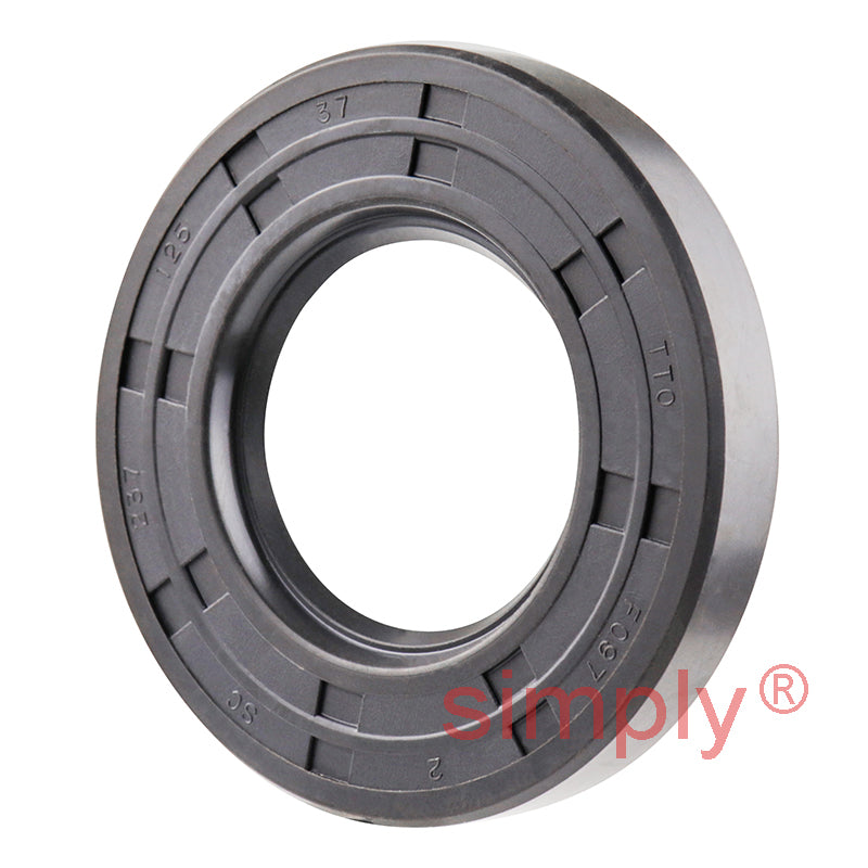 1.25x2.37x0.37 inch Nitrile Rubber Single Lip Rotary Shaft Oil Seal with Garter Spring R21 / SC