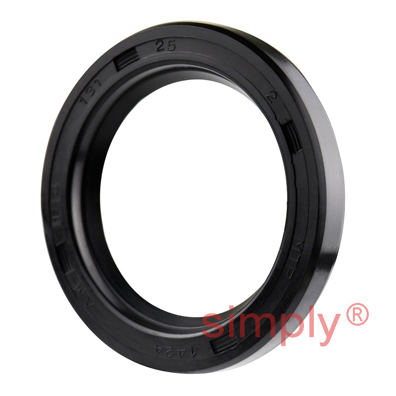1.31x1.85x0.25 inch Nitrile Rubber Single Lip Rotary Shaft Oil Seal with Garter Spring R21 / SC