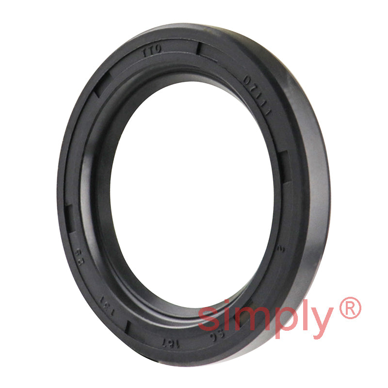 1.31x1.87x0.25 inch Nitrile Rubber Single Lip Rotary Shaft Oil Seal with Garter Spring R21 / SC