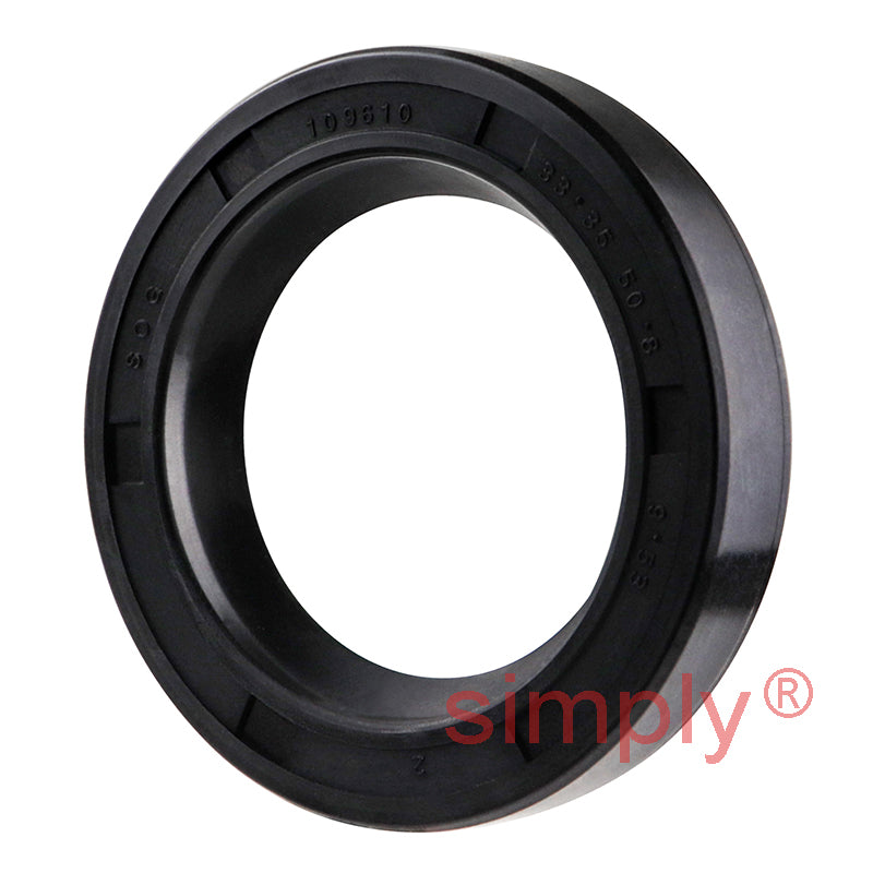 1.31x2x0.37 inch Nitrile Rubber Single Lip Rotary Shaft Oil Seal with Garter Spring R21 / SC Style