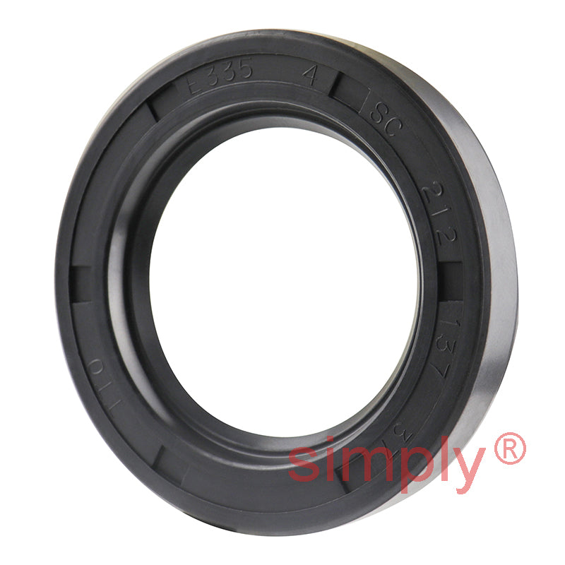 1.37x2.12x0.37 inch Nitrile Rubber Single Lip Rotary Shaft Oil Seal with Garter Spring R21 / SC