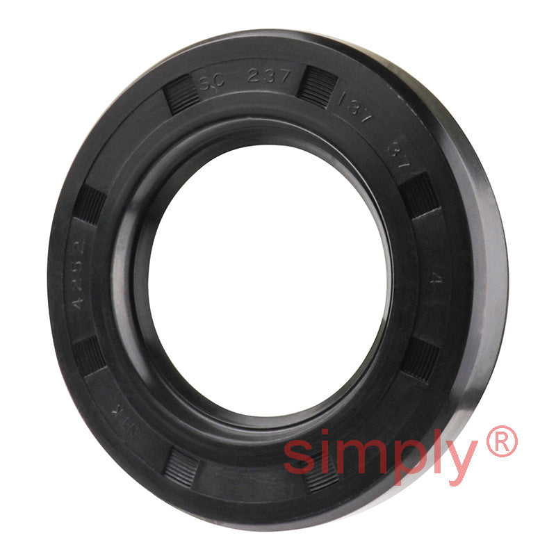 1.37x2.37x0.37 inch Nitrile Rubber Single Lip Rotary Shaft Oil Seal with Garter Spring R21 / SC