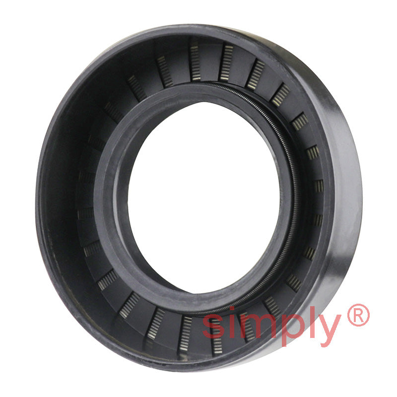 1.37x2.37x0.5 inch Nitrile Rubber Double Lip Rotary Shaft Oil Seal with Garter Spring R23 / TC Style