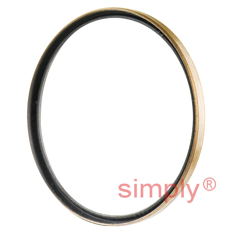 1.43x1.56x0.12 inch Metal Cased Nitrile Rubber Rotary Shaft Oil Seal Springless Design VB Style