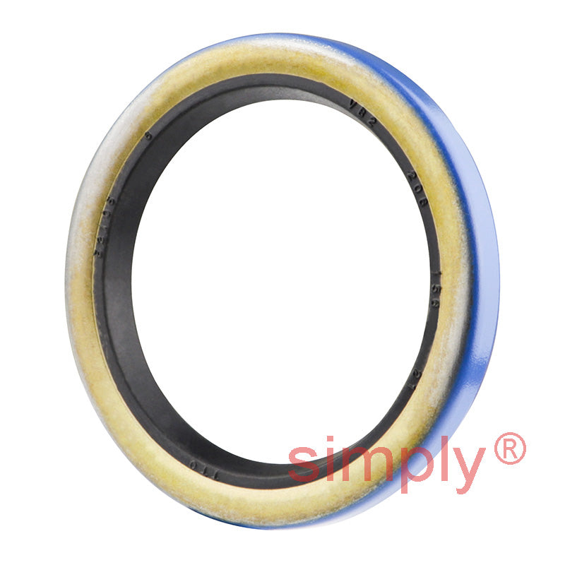 1.56x2.06x0.21 inch Metal Cased Nitrile Rubber Rotary Shaft Oil Seal Springless Design VB Style