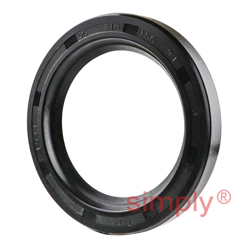 1.56x2.18x0.31 inch Nitrile Rubber Single Lip Rotary Shaft Oil Seal with Garter Spring R21 / SC