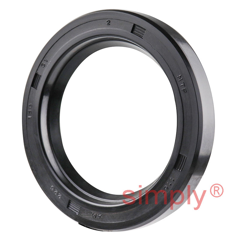 1.56x2.25x0.31 inch Nitrile Rubber Double Lip Rotary Shaft Oil Seal with Garter Spring R23 / TC Style