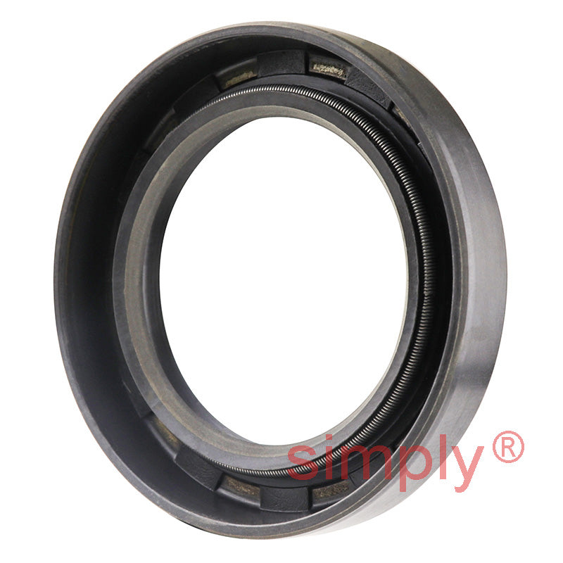 1.56x2.31x0.37 inch Nitrile Rubber Double Lip Rotary Shaft Oil Seal with Garter Spring R23 / TC Style