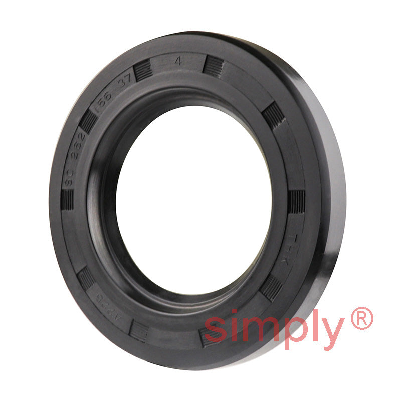 1.56x2.62x0.37 inch Nitrile Rubber Single Lip Rotary Shaft Oil Seal with Garter Spring R21 / SC