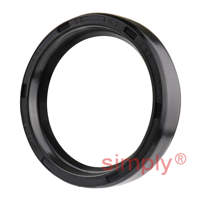 1.5x1.87x0.37 inch Nitrile Rubber Single Lip Rotary Shaft Oil Seal with Garter Spring R21 / SC