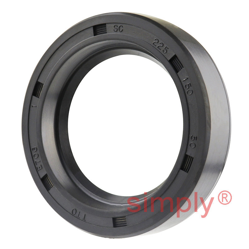 1.5x2.25x0.5 inch Nitrile Rubber Single Lip Rotary Shaft Oil Seal with Garter Spring R21 / SC Style