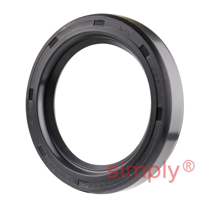 1.62x2.25x0.37 inch Nitrile Rubber Single Lip Rotary Shaft Oil Seal with Garter Spring R21 / SC