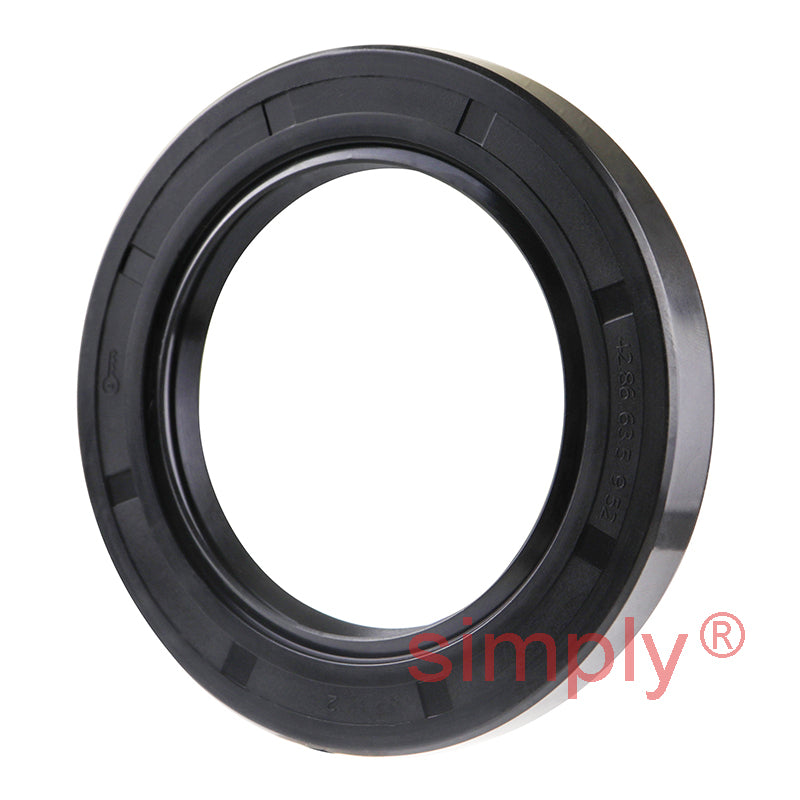 1.68x2.5x0.37 inch Nitrile Rubber Double Lip Rotary Shaft Oil Seal with Garter Spring R23 / TC Style