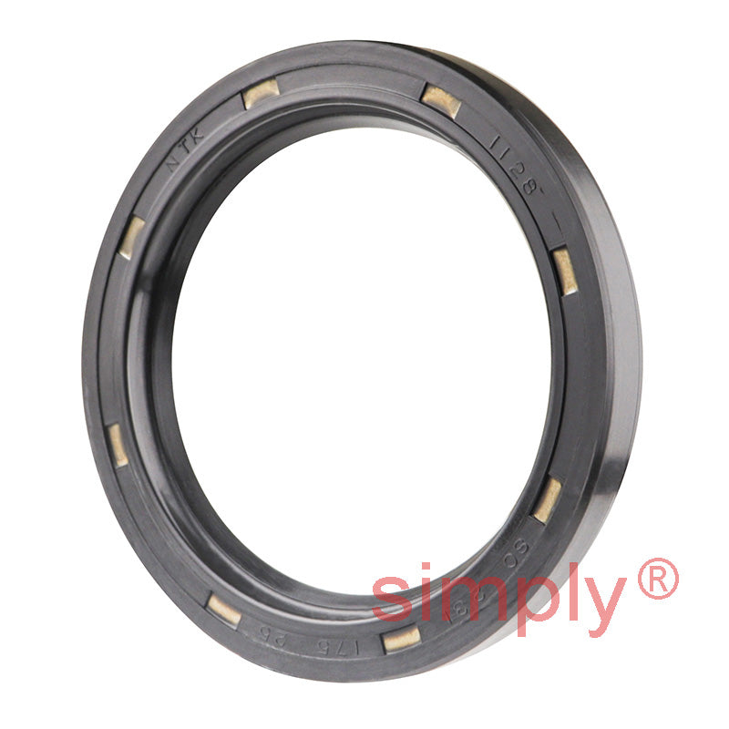 1.75x2.31x0.25 inch Nitrile Rubber Single Lip Rotary Shaft Oil Seal with Garter Spring R21 / SC