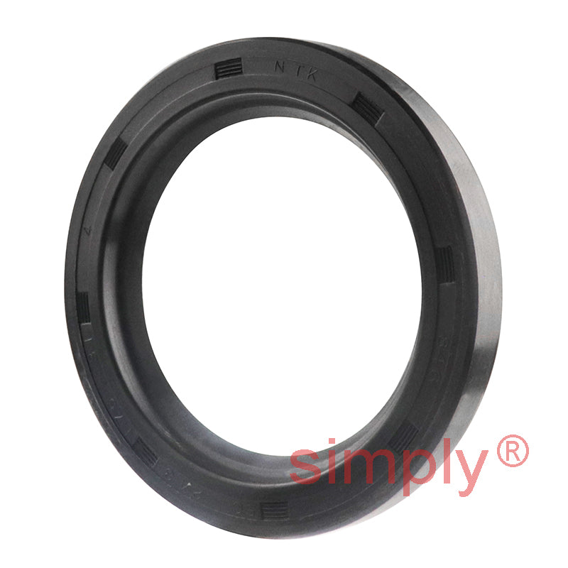 1.75x2.43x0.31 inch Nitrile Rubber Single Lip Rotary Shaft Oil Seal with Garter Spring R21 / SC