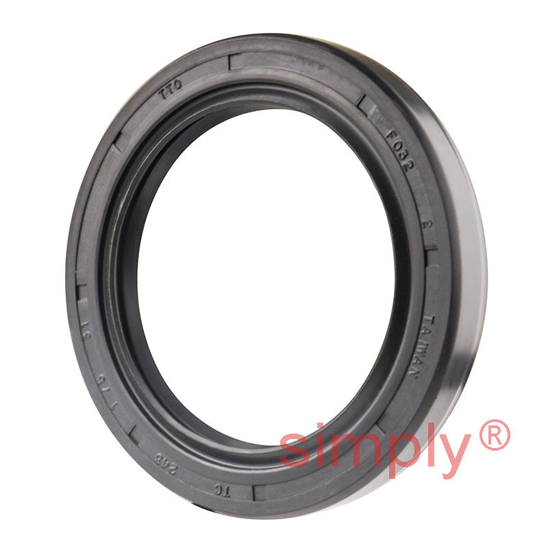 1.75x2.43x0.31 inch Nitrile Rubber Double Lip Rotary Shaft Oil Seal with Garter Spring R23 / TC Style