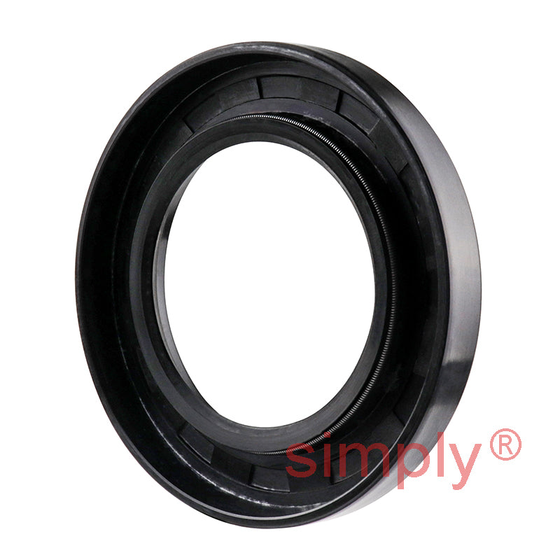 1.75x2.81x0.37 inch Nitrile Rubber Single Lip Rotary Shaft Oil Seal with Garter Spring R21 / SC