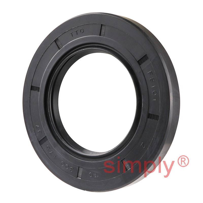 1.75x3x0.37 inch Nitrile Rubber Double Lip Rotary Shaft Oil Seal with Garter Spring R23 / TC Style