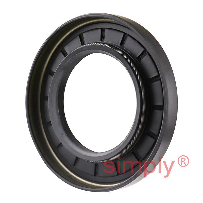 1.75x3x0.37 inch Nitrile Rubber Double Lip Rotary Shaft Oil Seal with Garter Spring R23 / TC Style