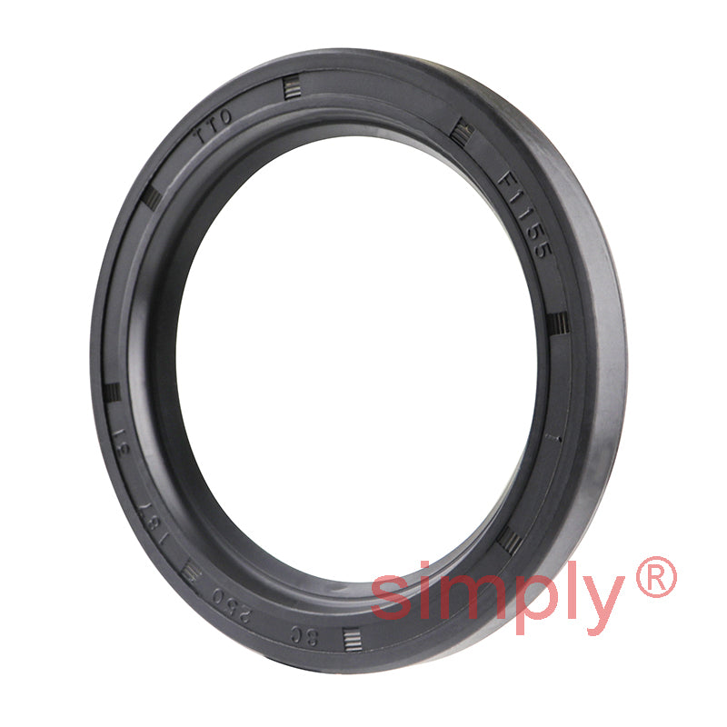 1.87x2.5x0.31 inch Nitrile Rubber Single Lip Rotary Shaft Oil Seal with Garter Spring R21 / SC