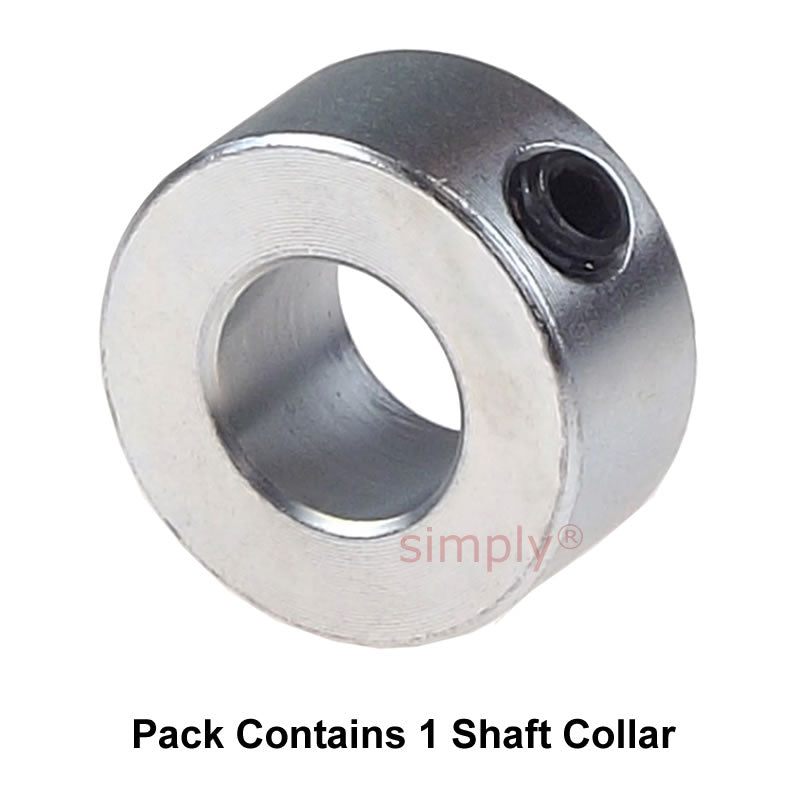 CABU55Z-20 Zinc Plated En8 Steel Shaft Collar 55x80x20mm with Set Screw