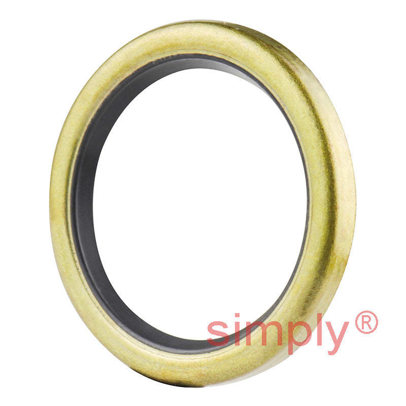 1x1.31x0.12 inch Metal Cased Nitrile Rubber Rotary Shaft Oil Seal Springless Design VB Style