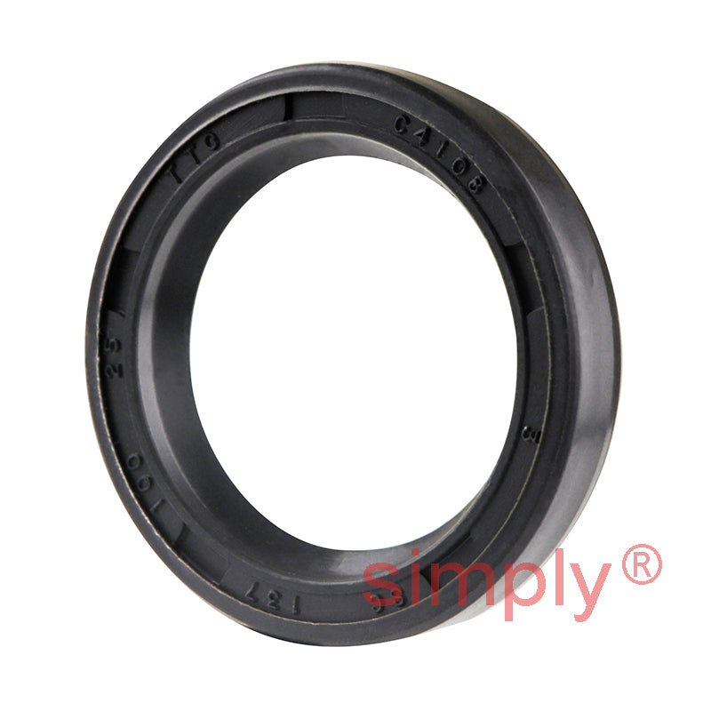1x1.37x0.25 inch Nitrile Rubber Single Lip Rotary Shaft Oil Seal with Garter Spring R21 / SC