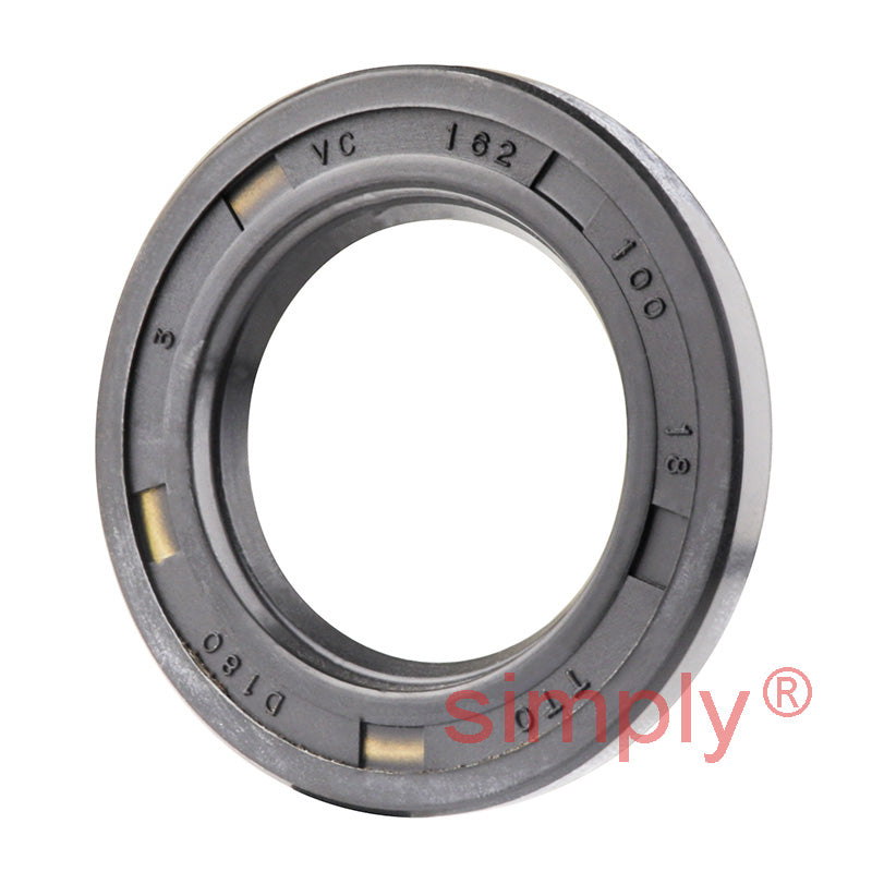 1x1.62x0.18 inch Nitrile Rubber Single Lip Rotary Shaft Oil Seal VC Style