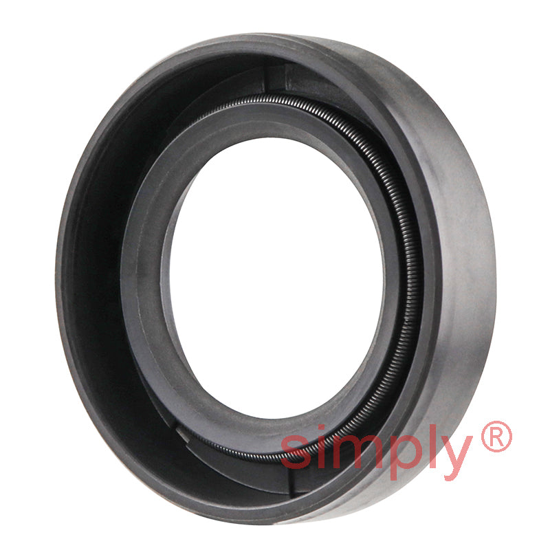 1x1.62x0.37 inch Nitrile Rubber Single Lip Rotary Shaft Oil Seal with Garter Spring R21 / SC