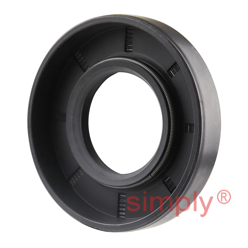 1x2x0.37 inch Nitrile Rubber Double Lip Rotary Shaft Oil Seal with Garter Spring R23 / TC Style