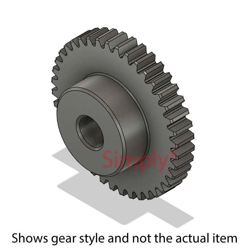 SS20DP/48B-0.5 Imperial EN8 Steel Spur Gear 48 Tooth 20 DP Bored 0.5 inch (H8)