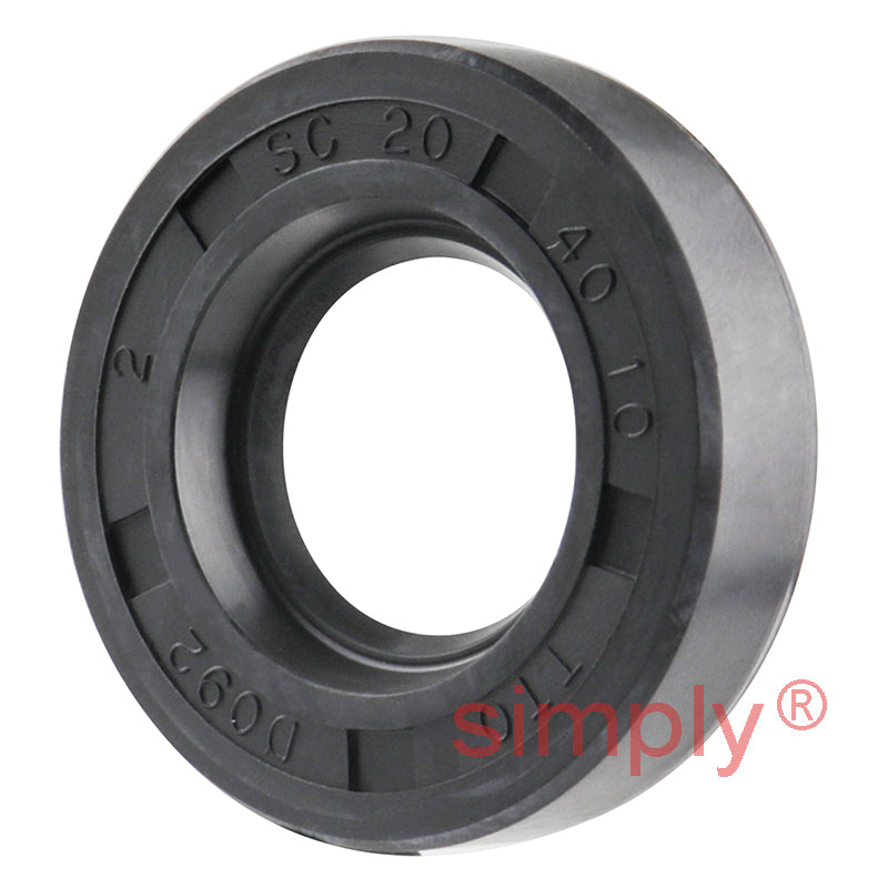 20x40x10mm Nitrile Rubber Single Lip Rotary Shaft Oil Seal with Garter Spring SC / R21