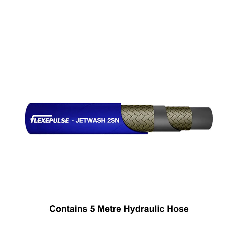 FLEXEPULSE 3/8 inch 2SN Blue Hydraulic Jetwash Hose - Allow 2-3 Days