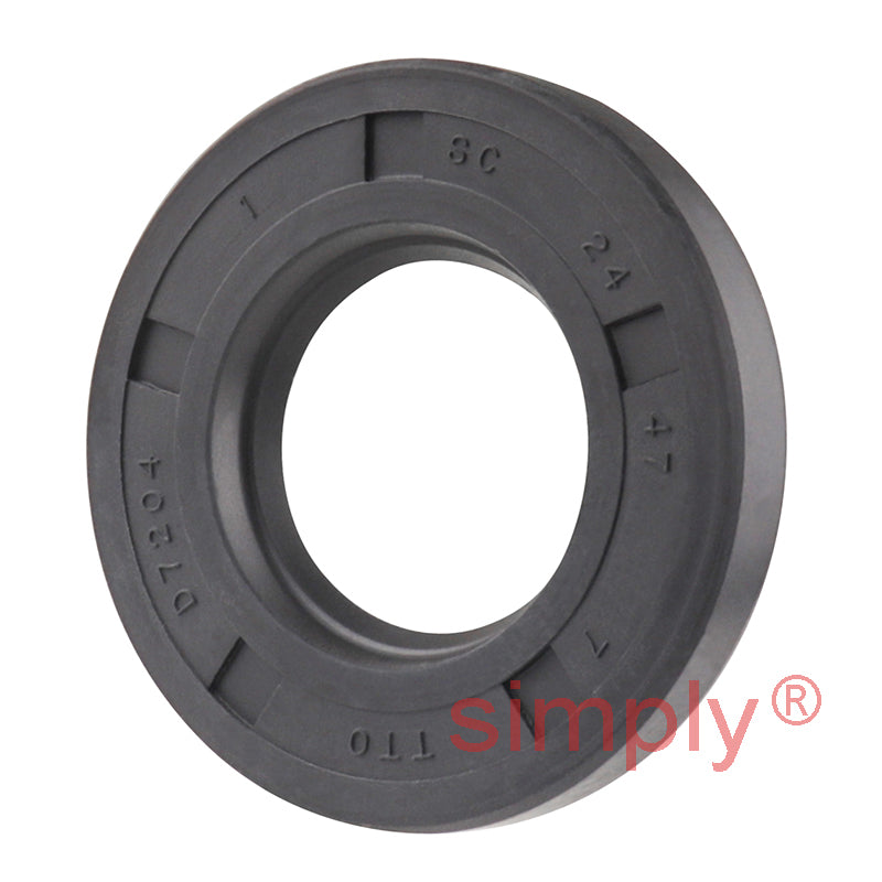 24x47x7mm Nitrile Rubber Single Lip Rotary Shaft Oil Seal with Garter Spring SC / R21