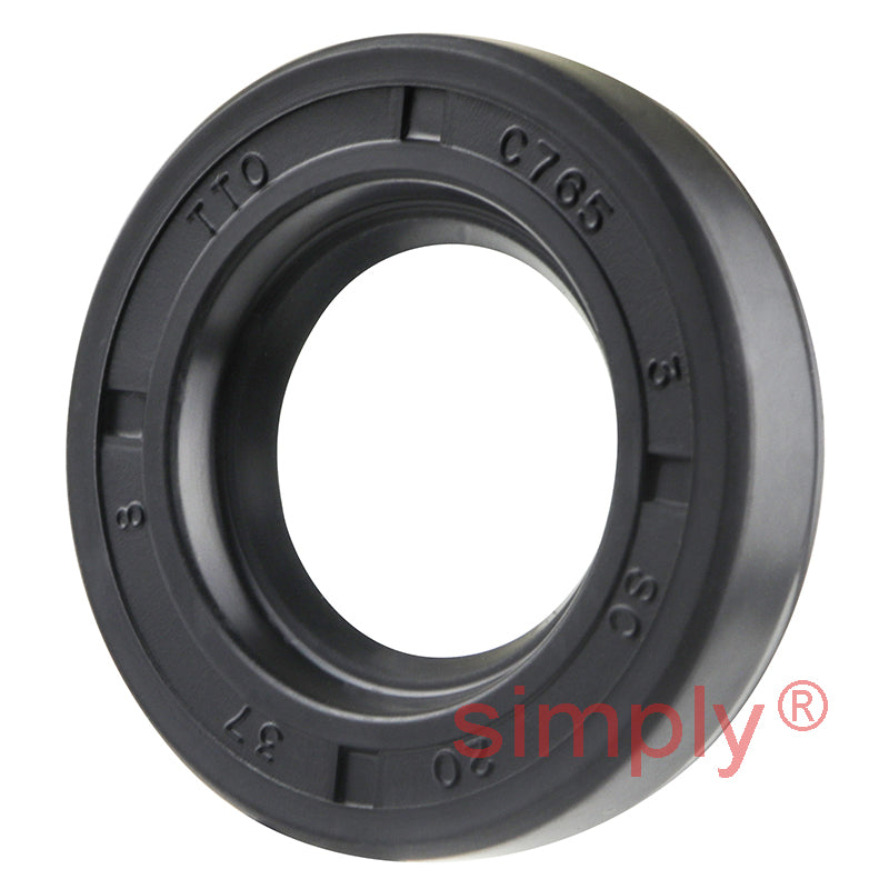 25x37x8mm Nitrile Rubber Single Lip Rotary Shaft Oil Seal with Garter Spring SC / R21