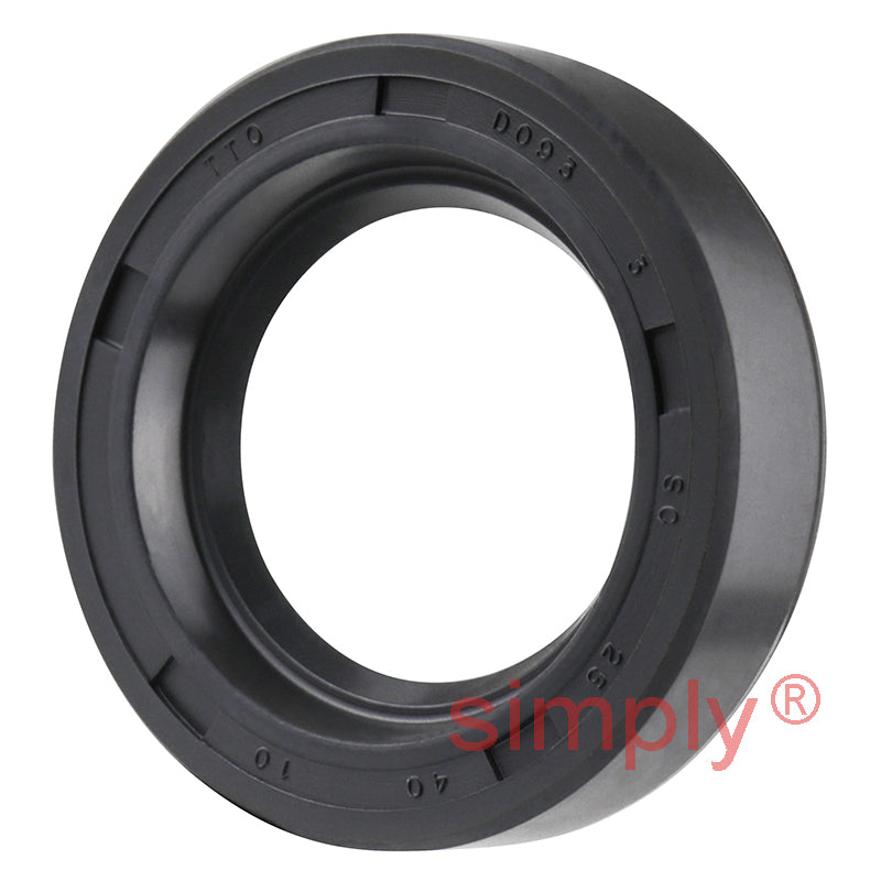 25x40x10mm Nitrile Rubber Single Lip Rotary Shaft Oil Seal with Garter Spring SC / R21