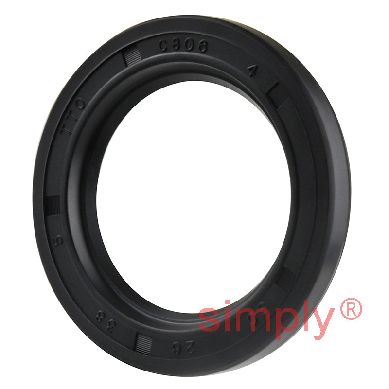 26x38x5mm Nitrile Rubber Single Lip Rotary Shaft Oil Seal SC / R21