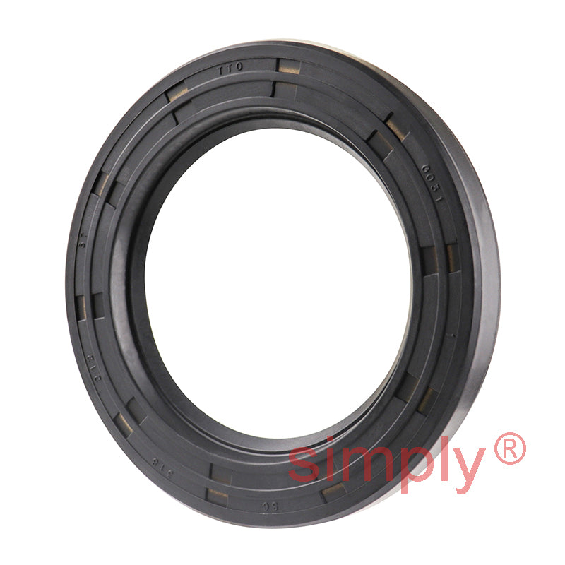 2.12x3.18x0.37 inch Nitrile Rubber Single Lip Rotary Shaft Oil Seal with Garter Spring R21 / SC