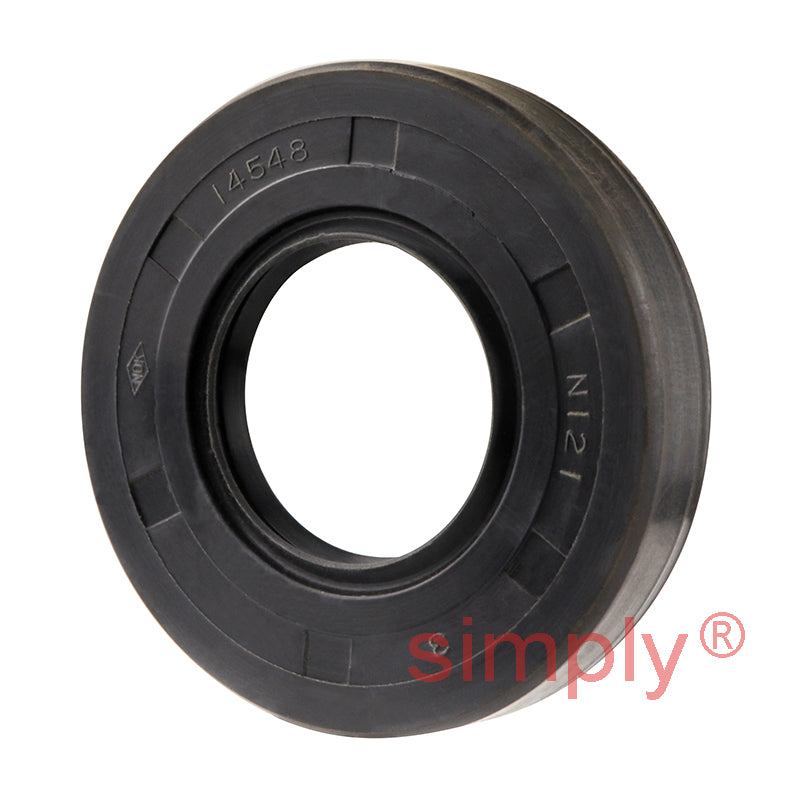 2.18x2.87x0.5 inch Nitrile Rubber Double Lip Rotary Shaft Oil Seal with Garter Spring R23 / TC Style