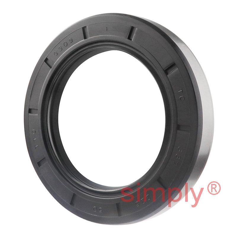 2.25x3.37x0.5 inch Nitrile Rubber Double Lip Rotary Shaft Oil Seal with Garter Spring R23 / TC Style
