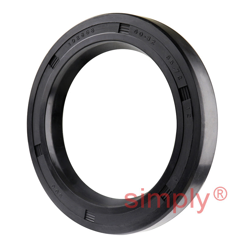 2.37x3.37x0.5 inch Nitrile Rubber Single Lip Rotary Shaft Oil Seal with Garter Spring R21 / SC Style