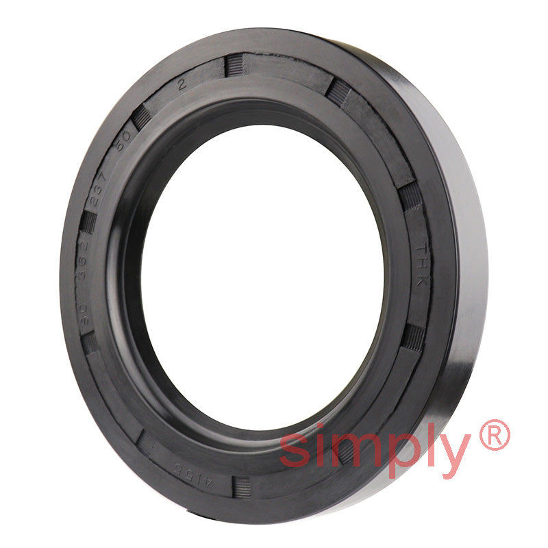 2.37x3.62x0.5 inch Nitrile Rubber Single Lip Rotary Shaft Oil Seal with Garter Spring R21 / SC