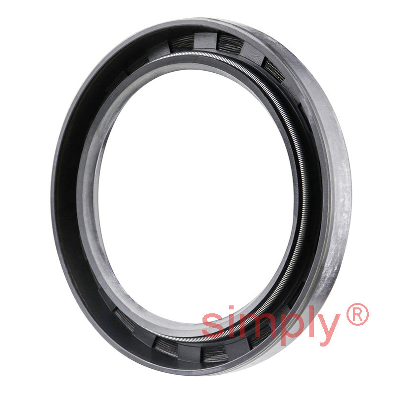 2.43x3.25x0.37 inch Nitrile Rubber Single Lip Rotary Shaft Oil Seal with Garter Spring R21 / SC