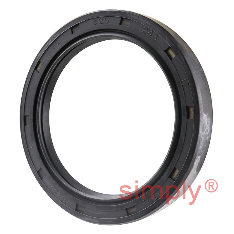 2.43x3.25x0.43 inch Nitrile Rubber Double Lip Rotary Shaft Oil Seal with Garter Spring R23 / TC Style