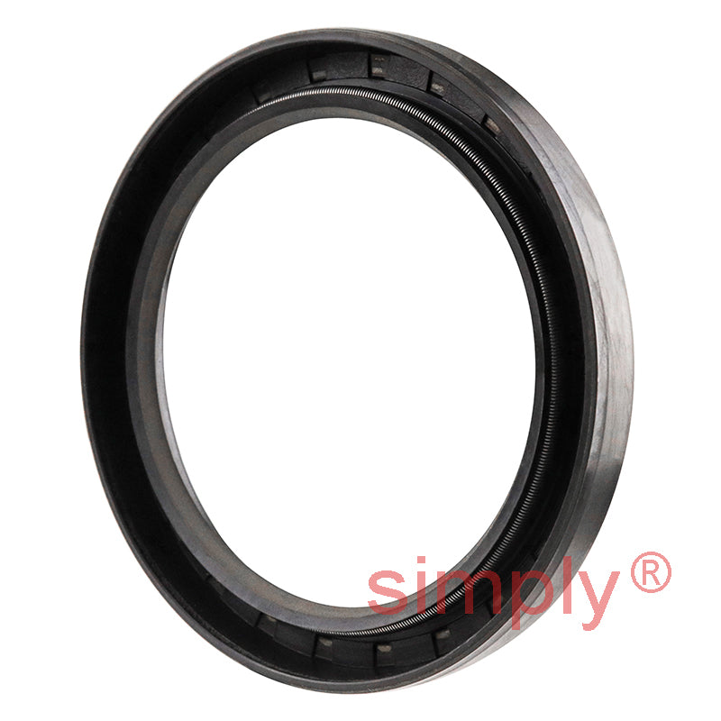 2.56x3.37x0.37 inch Nitrile Rubber Single Lip Rotary Shaft Oil Seal with Garter Spring R21 / SC Style
