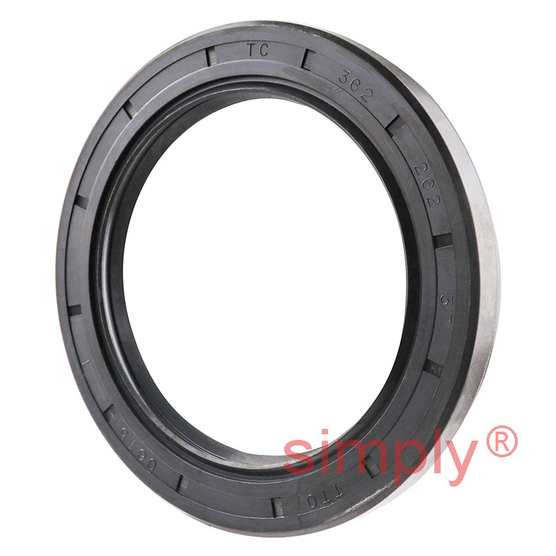 2.62x3.62x0.37 inch Nitrile Rubber Double Lip Rotary Shaft Oil Seal with Garter Spring R23 / TC Style