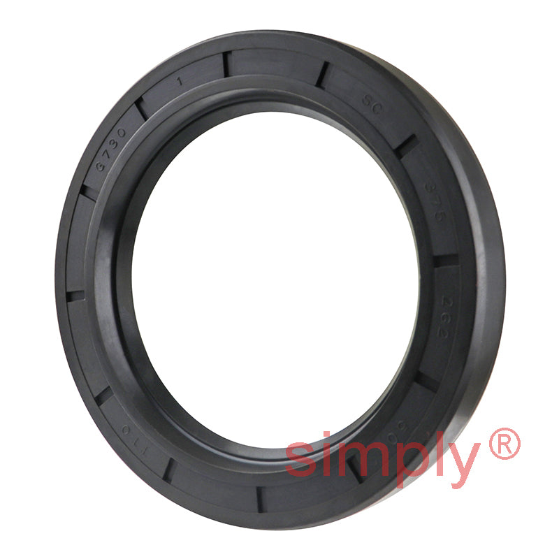 2.62x3.75x0.5 inch Nitrile Rubber Single Lip Rotary Shaft Oil Seal with Garter Spring R21 / SC