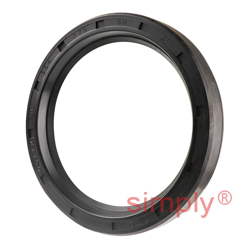 2.75x3.5x0.5 inch Nitrile Rubber Single Lip Rotary Shaft Oil Seal with Garter Spring R21 / SC