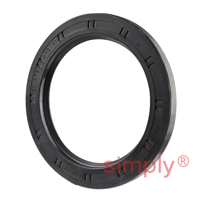 2.75x3.75x0.31 inch Nitrile Rubber Single Lip Rotary Shaft Oil Seal with Garter Spring R21 / SC