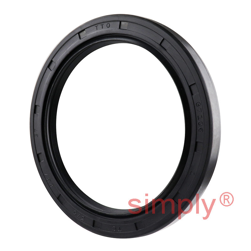 2.87x3.75x0.37 inch Nitrile Rubber Double Lip Rotary Shaft Oil Seal with Garter Spring R23 / TC Style